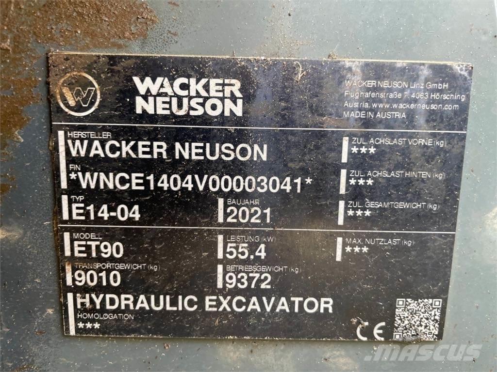 Wacker Neuson ET90 Roomikekskavaatorid