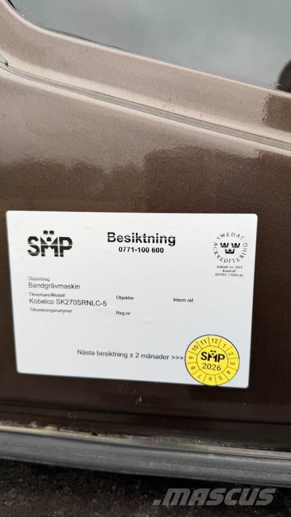 Kobelco SK 270 LC Roomikekskavaatorid