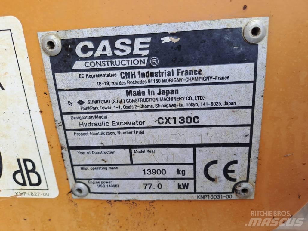 CASE CX 130 C Roomikekskavaatorid
