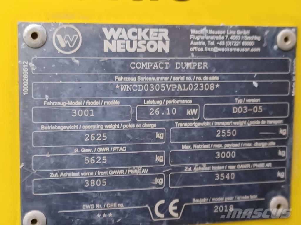 Wacker Neuson 3001 Väikekallurid