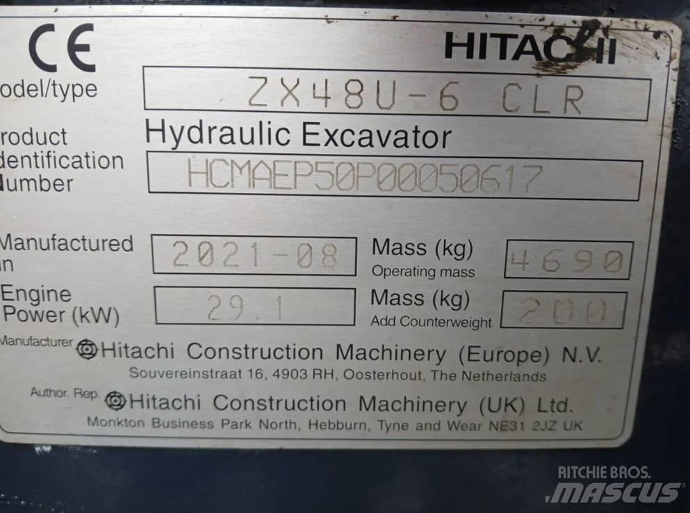 Hitachi ZX 48 U Miniekskavaatorid < 7 t
