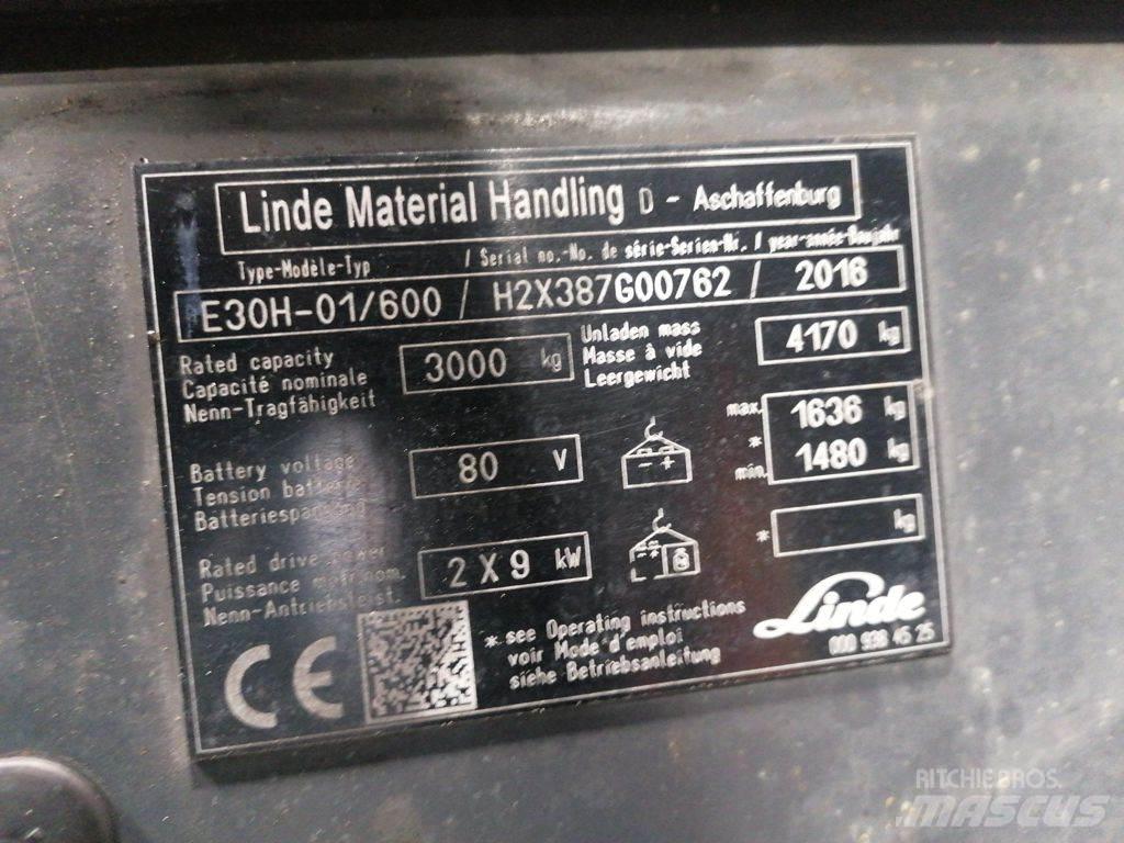 Linde E30H-01/600 Elektritõstukid