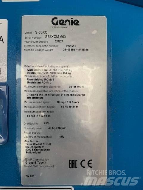 Genie S 65 XC Teleskoop poomtõstukid