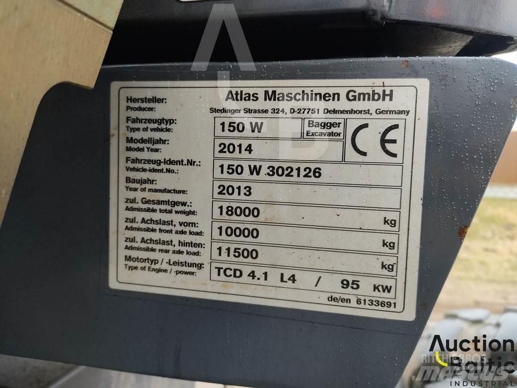 Atlas 150 W Ratasekskavaatorid