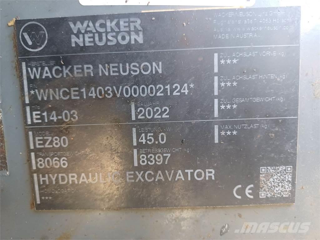 Wacker Neuson EZ80 Roomikekskavaatorid