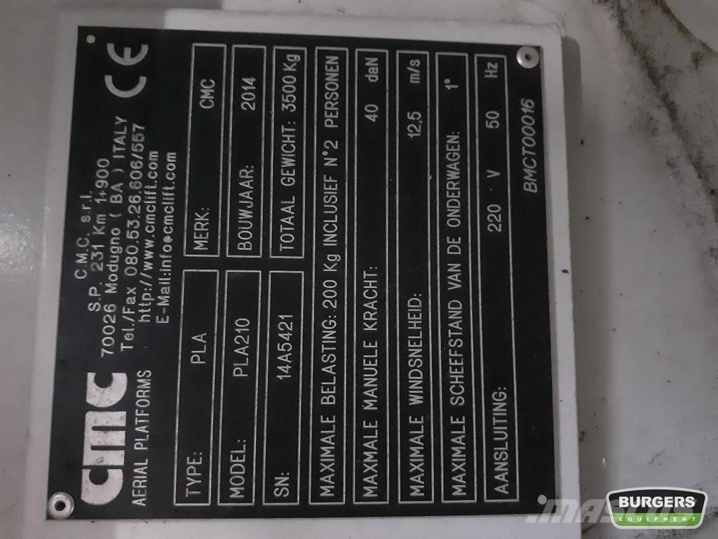 CMC PLA 210 Teleskoop poomtõstukid