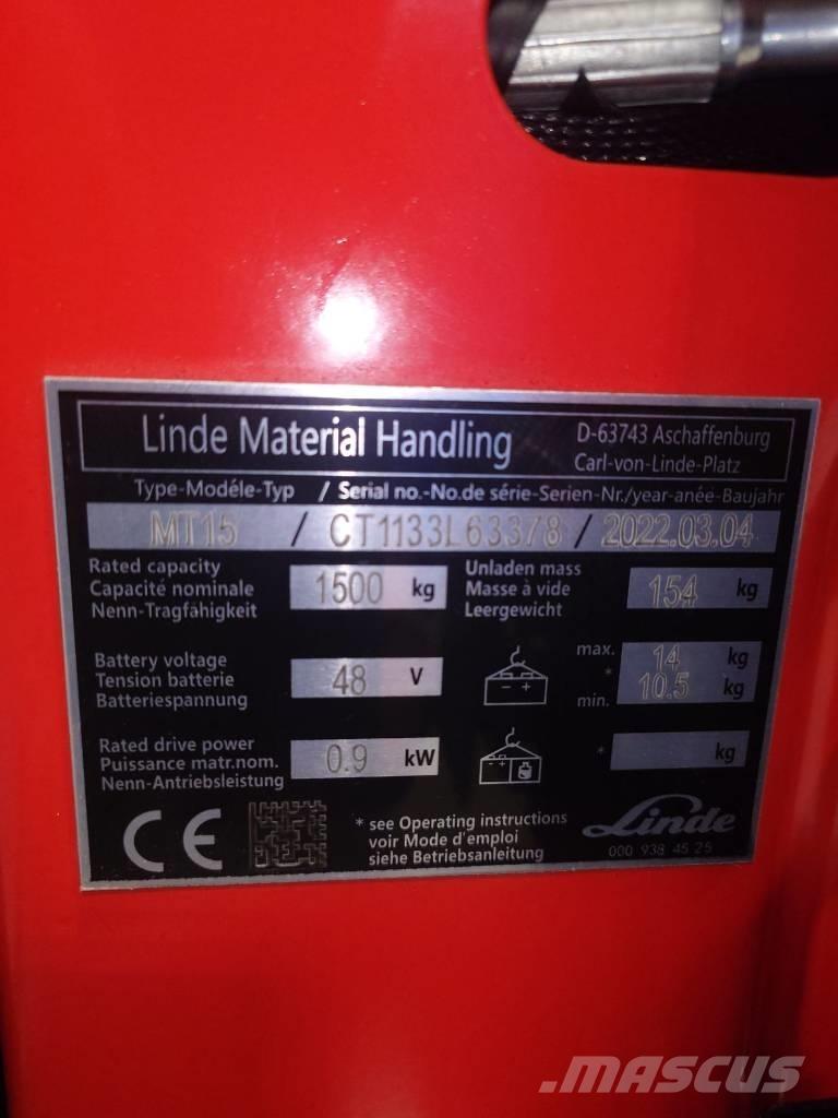 Linde MT15/1133 Elektriline alusesiirdaja