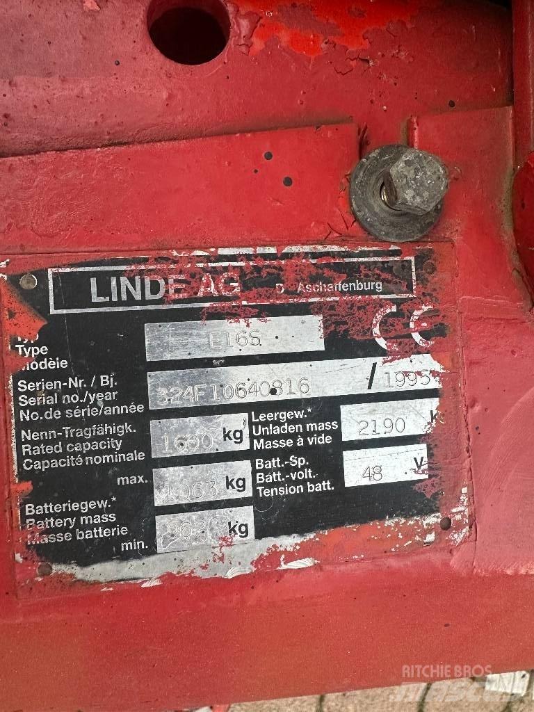 Linde E 16 S Elektritõstukid