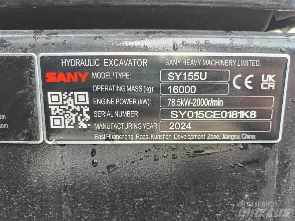 Sany SY155U Roomikekskavaatorid
