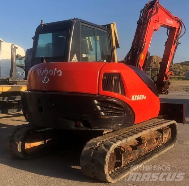 Kubota KX 080-4 Väikeekskavaatorid 7t-12t