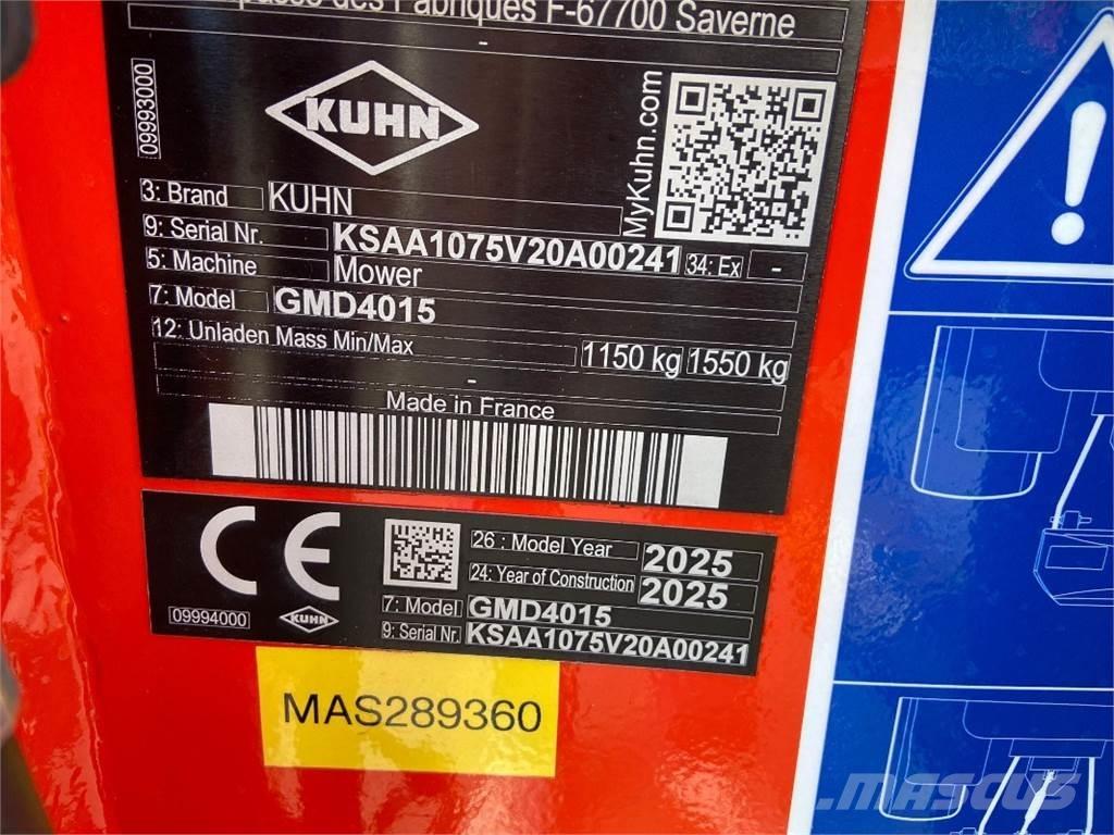 Kuhn GMD4015 Muljurniidukid