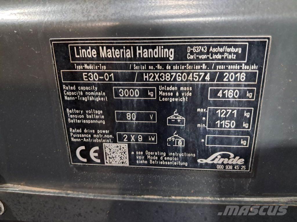 Linde E30-01 Elektritõstukid