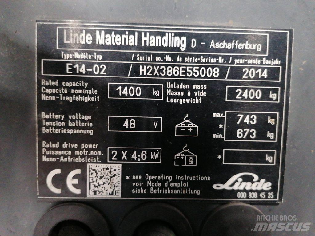 Linde E14-02 Elektritõstukid