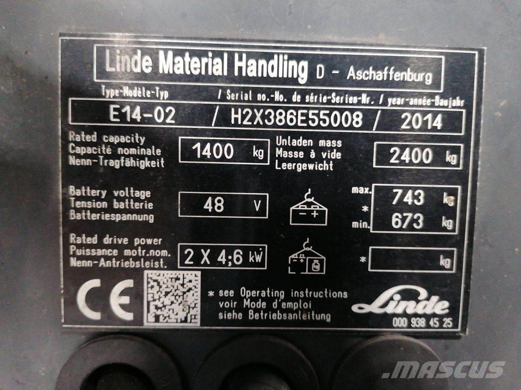 Linde E14-02 Elektritõstukid