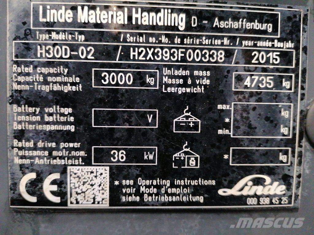 Linde H30D-02 Diiseltõstukid