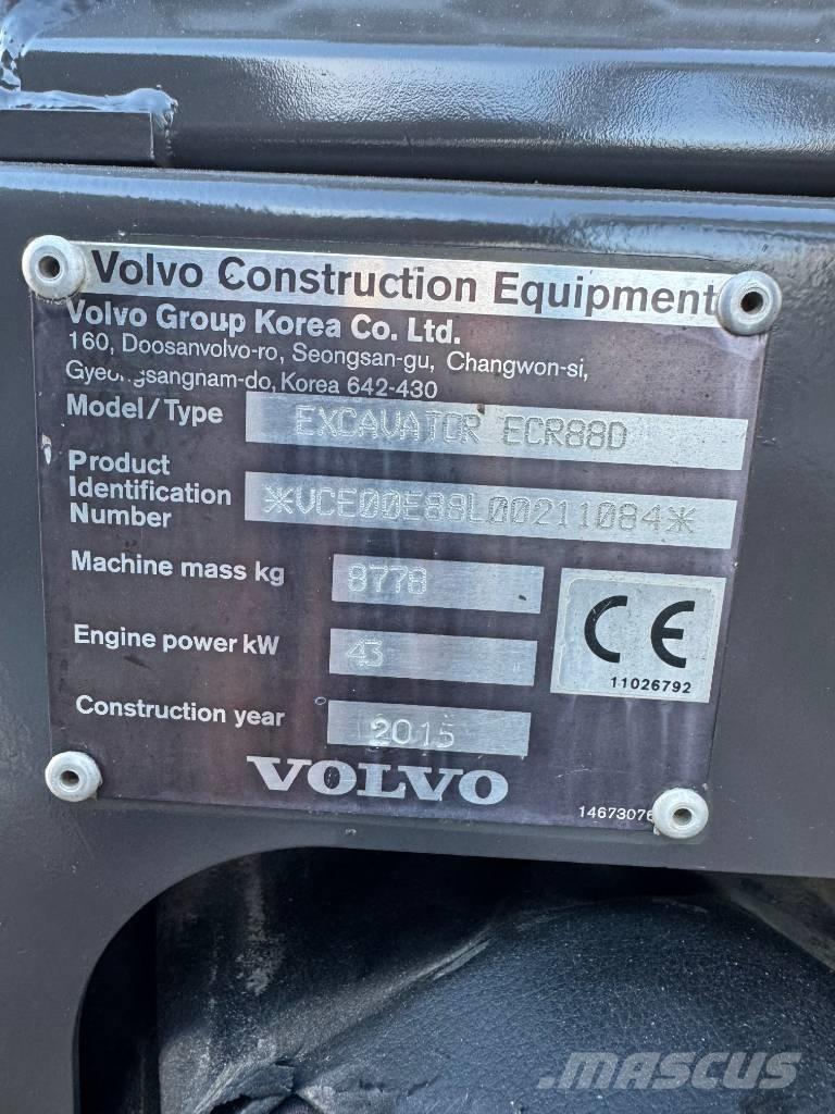 Volvo ECR 88 D Väikeekskavaatorid 7t-12t