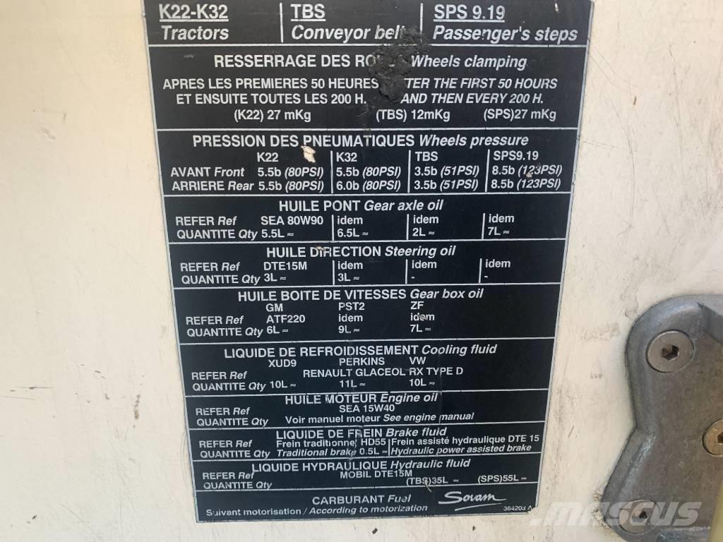 Sovam K22 V-3080 Lennujaama seadmed