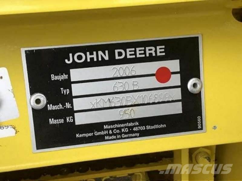 John Deere 630 B Silo- ja heinavarumise tehnika tarvikud