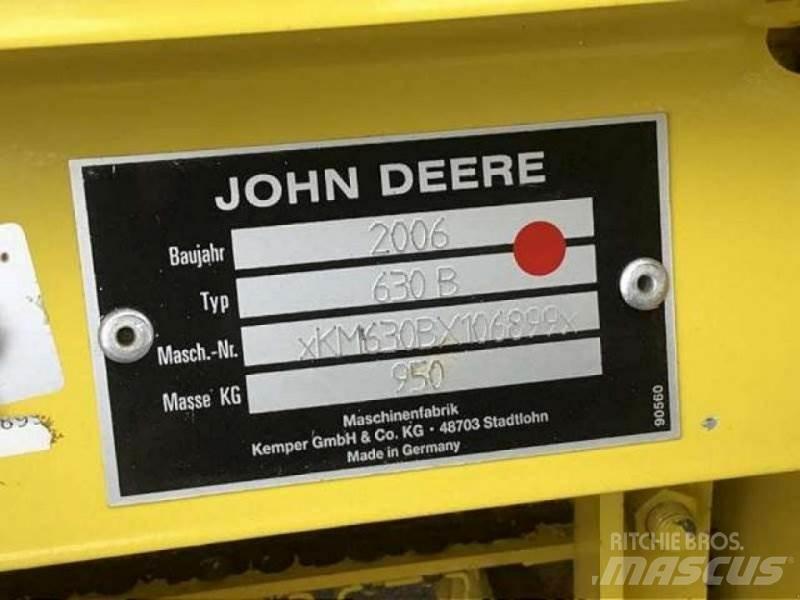 John Deere 630 B Lisavarustus ja komponendid