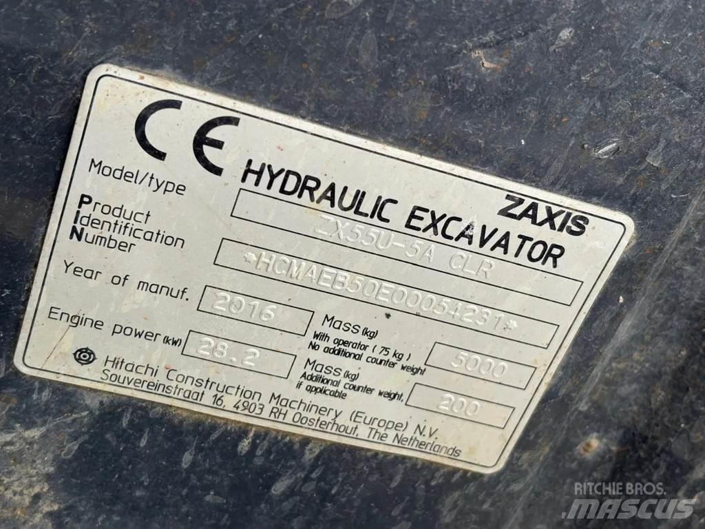 Hitachi ZX55U-5A Miniekskavaatorid < 7 t