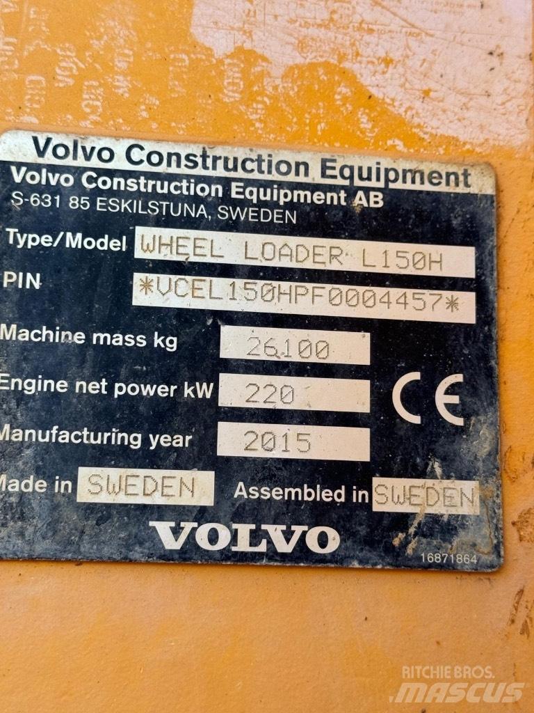Volvo L 150 H Rataslaadurid