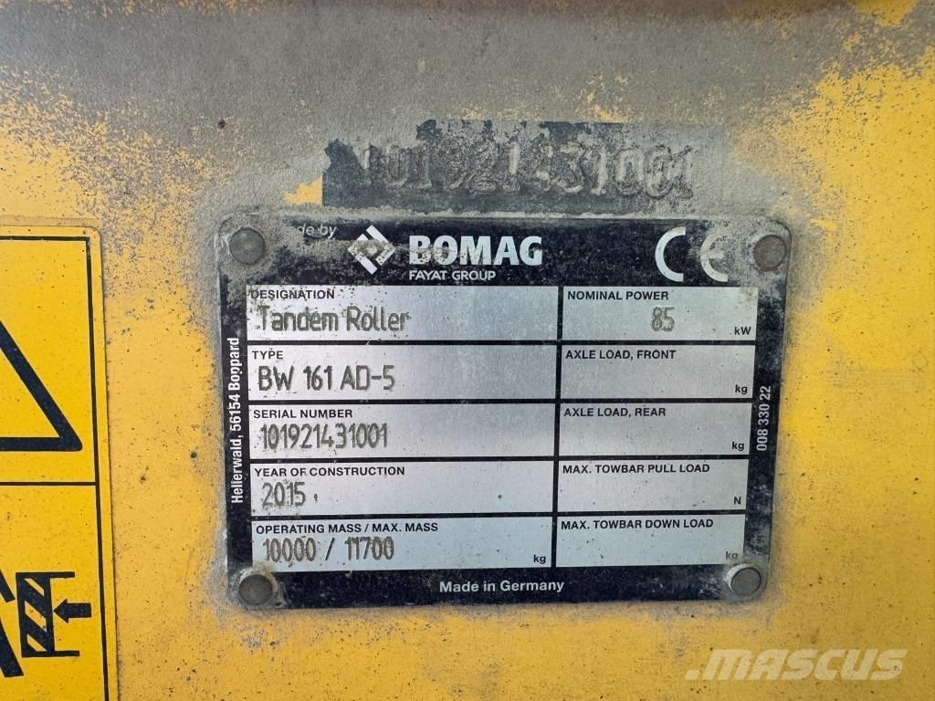 Bomag BW 161 AD-5 Tandemrullid