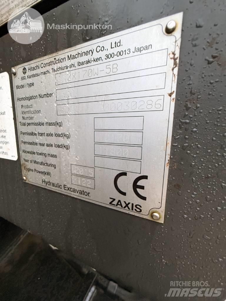 Hitachi ZX 170 W-5 B Ratasekskavaatorid