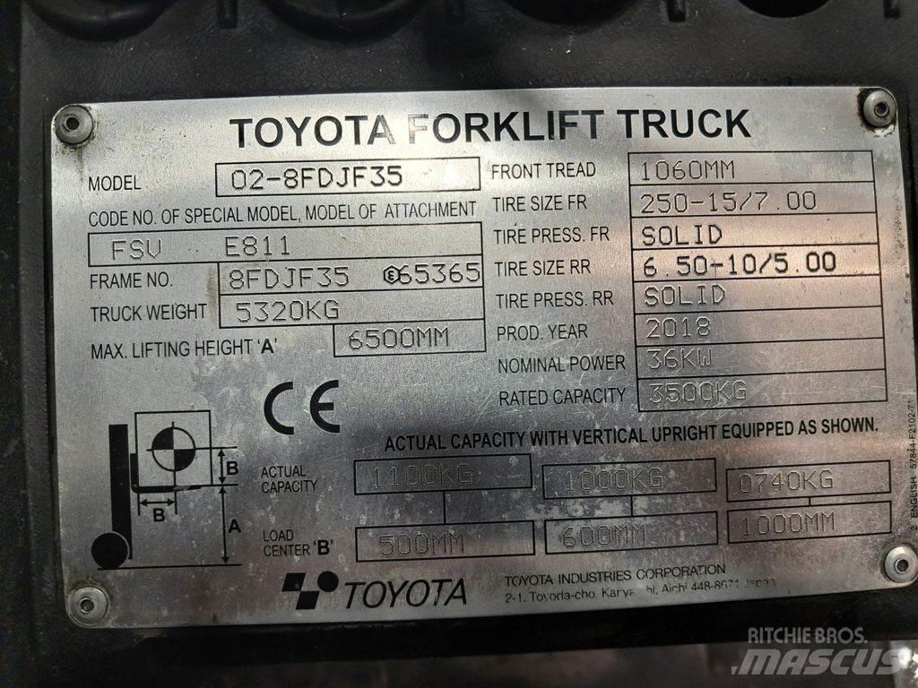 Toyota 02-8FDJF35 Diiseltõstukid