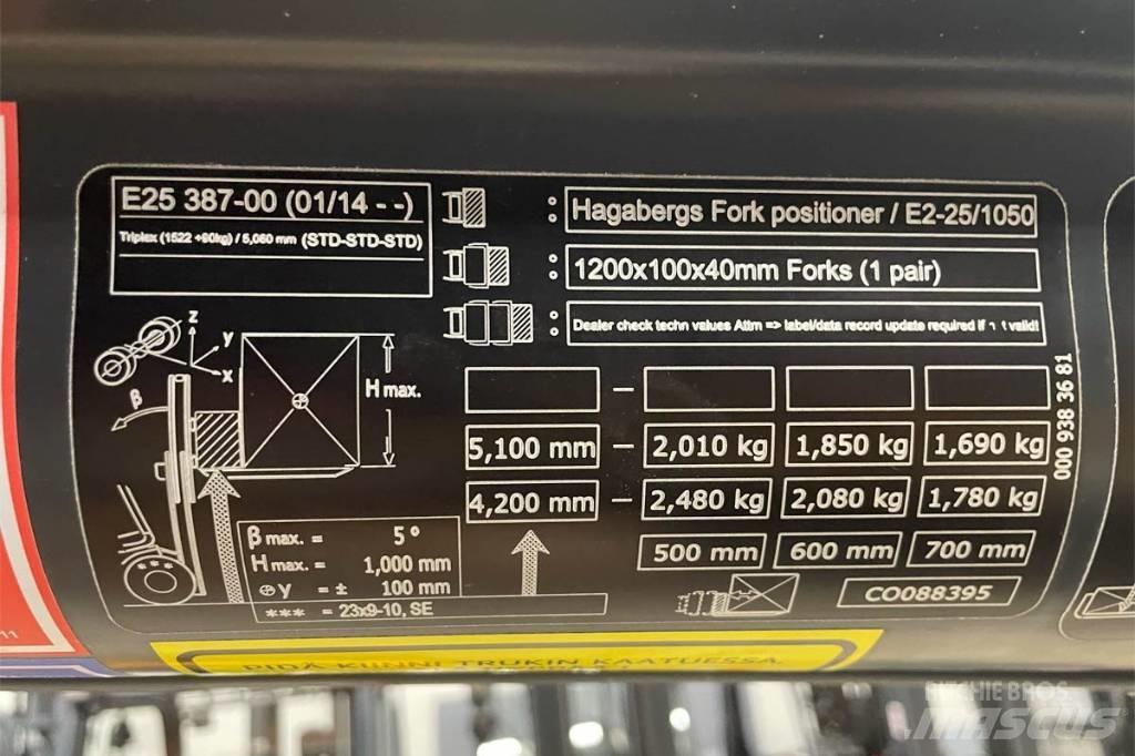Linde E 25 Elektritõstukid