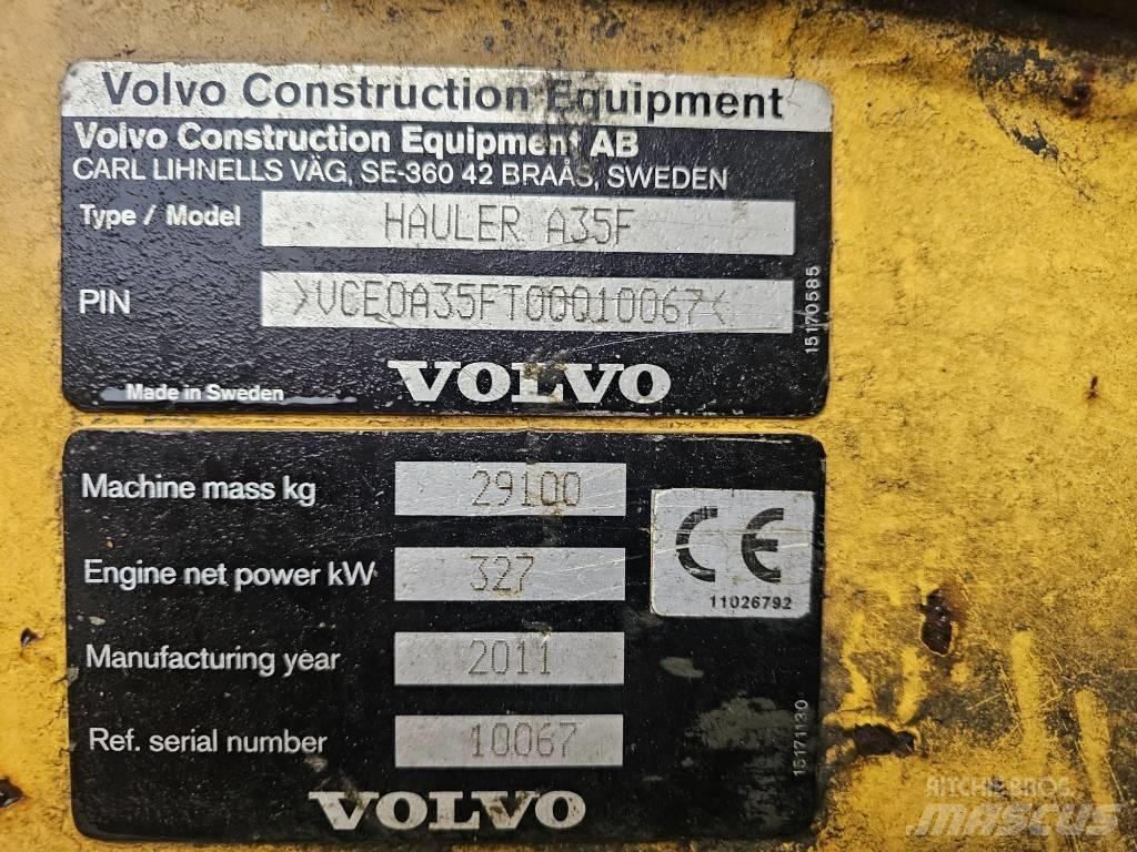 Volvo A 25 F Liigendraamiga pinnaseveokid