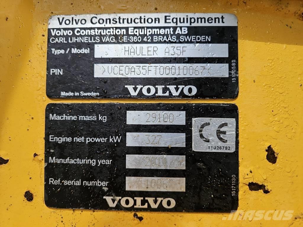 Volvo A 35 F Liigendraamiga pinnaseveokid