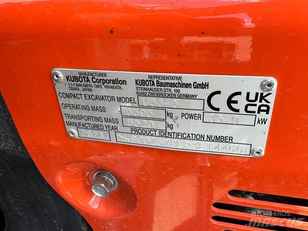 Kubota U 56-5 Miniekskavaatorid < 7 t