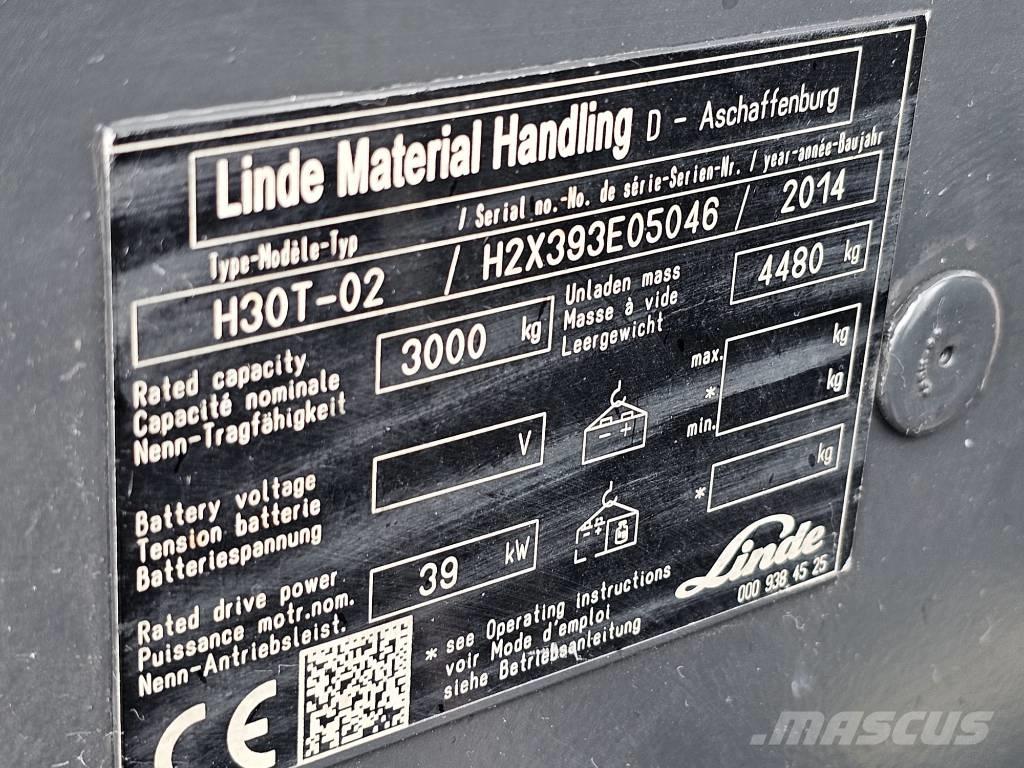 Linde H30T-02 Gaasitõstukid