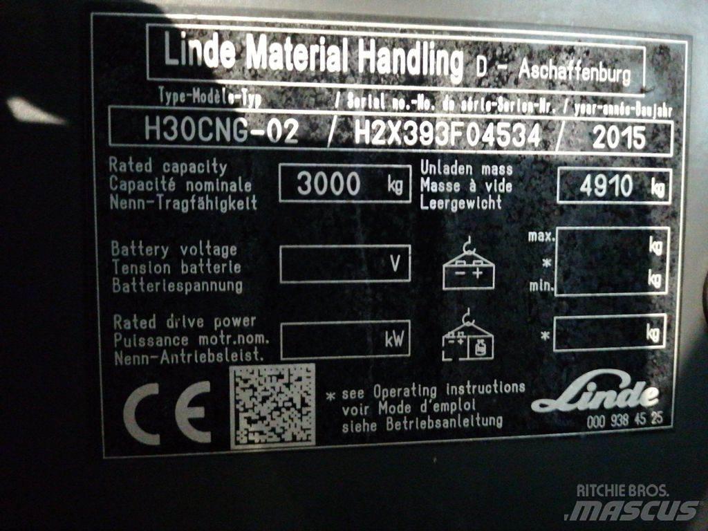 Linde H30TCNG-02 Gaasitõstukid