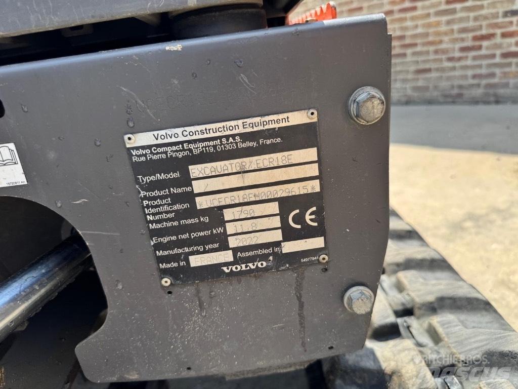 Volvo ECR 18 E Miniekskavaatorid < 7 t