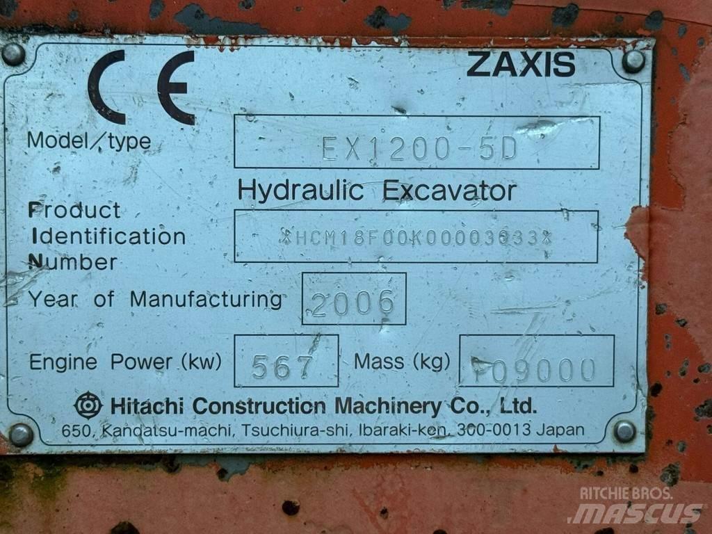 Hitachi EX1200-5D Roomikekskavaatorid
