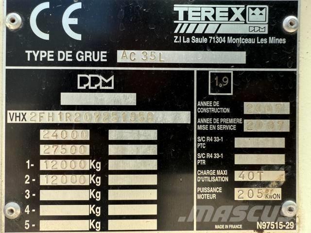 Terex AC 35 L Maastikutõstukid