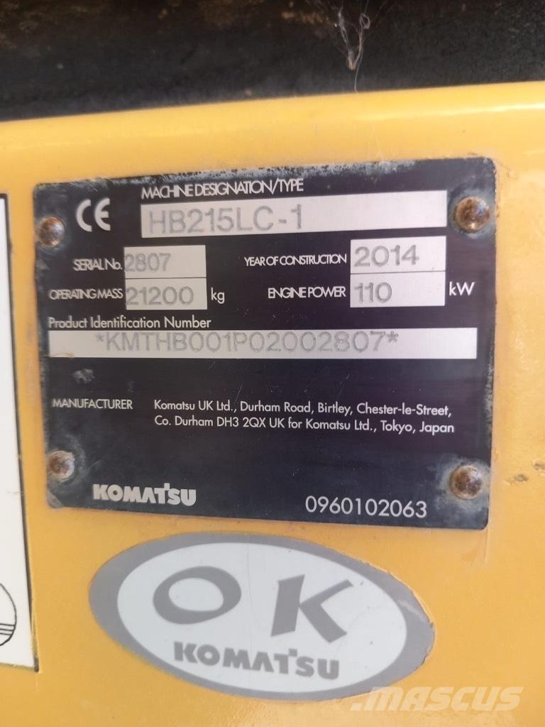 Komatsu HB 215 LC-1 Mootorid