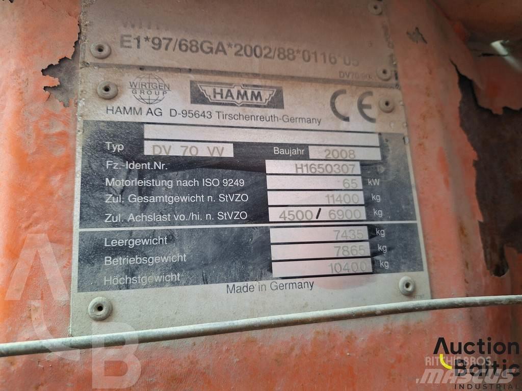Hamm DV 70 VV Muud rullid