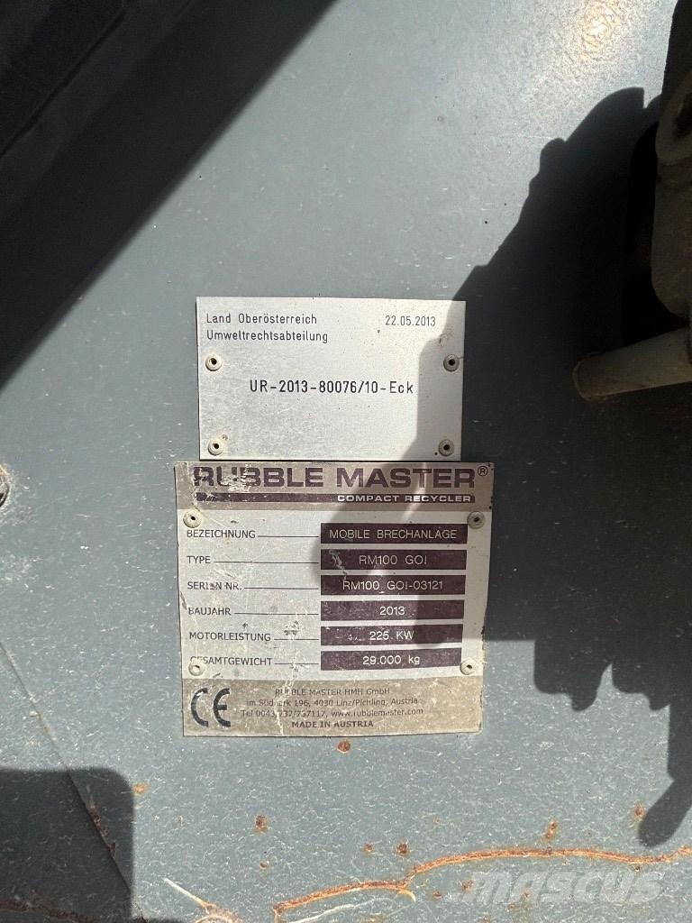 Rubble Master RM 100 Iseliikuvad purustid