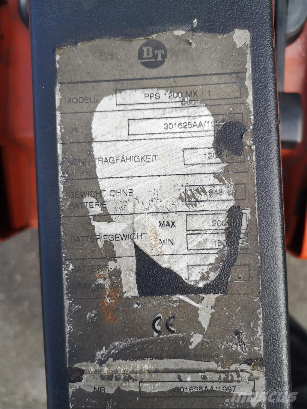 BT PPS 1200 MX/1 Platvormiga virnastajad