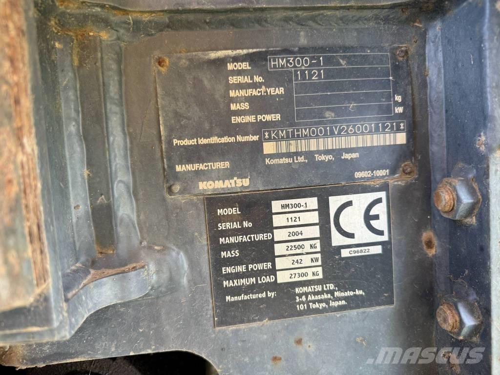 Komatsu HM300-1 Liigendraamiga pinnaseveokid