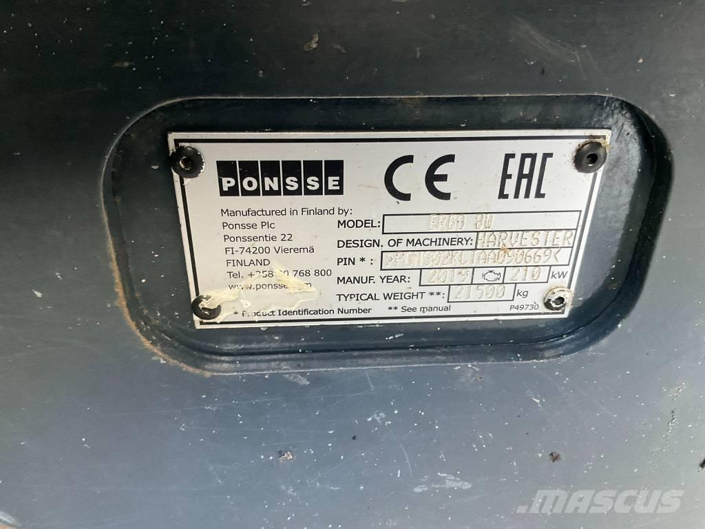 Ponsse ERGO 8W Harvesterid