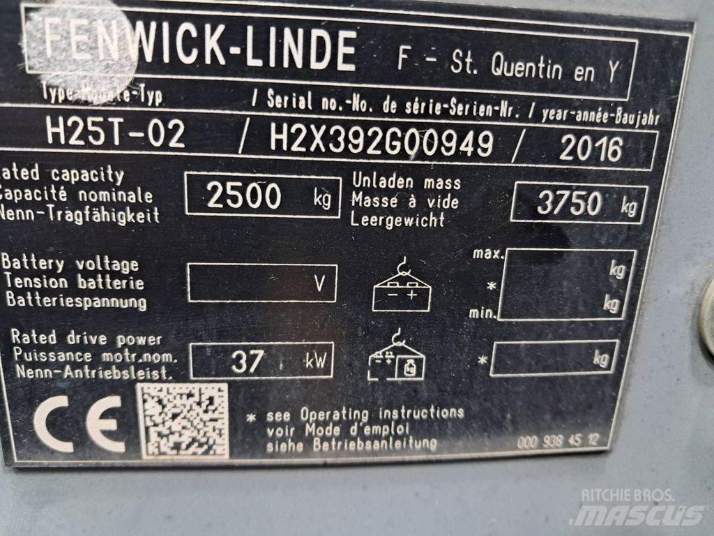 Linde H25T-02 Gaasitõstukid