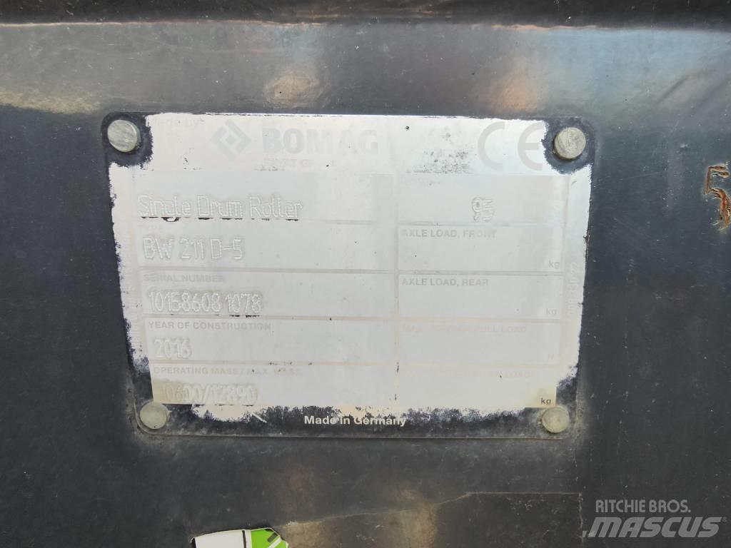 Bomag BW 211 D-50 Pneumorehvidega rullid