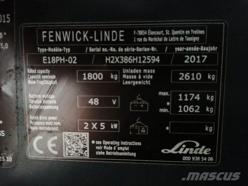 Linde E18PH Elektritõstukid
