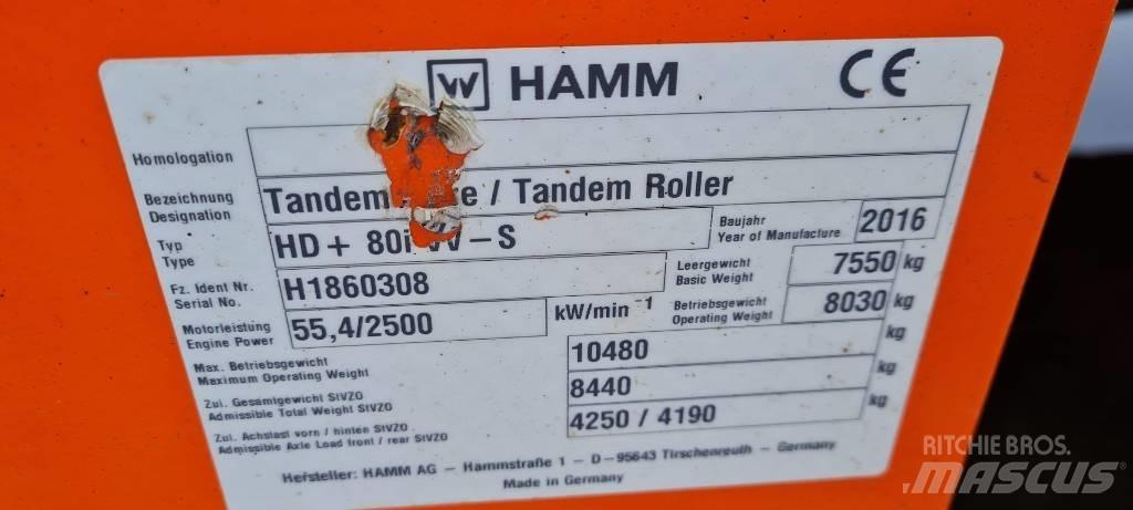 Hamm HD+ 80 i VV-S Tandemrullid