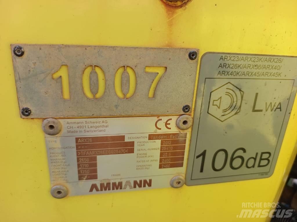 Ammann ARX 26 Tandemrullid