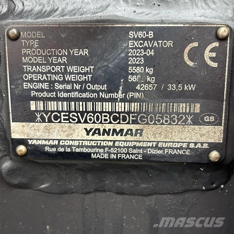 Yanmar SV60-B Miniekskavaatorid < 7 t