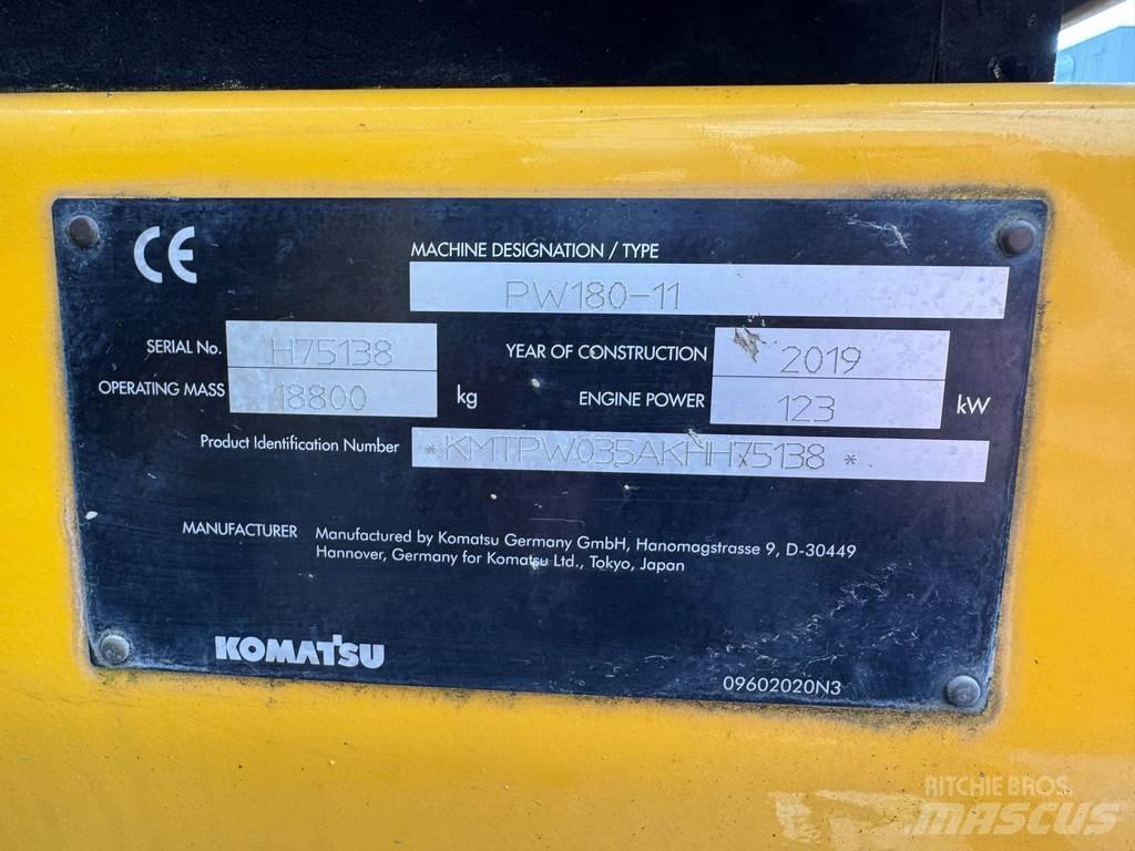 Komatsu PW180-11 Ratasekskavaatorid